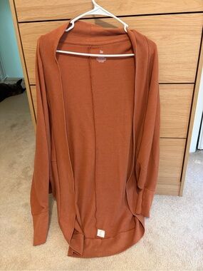 SO Women's Open-Front Cardigan Sweater - Rust Orange